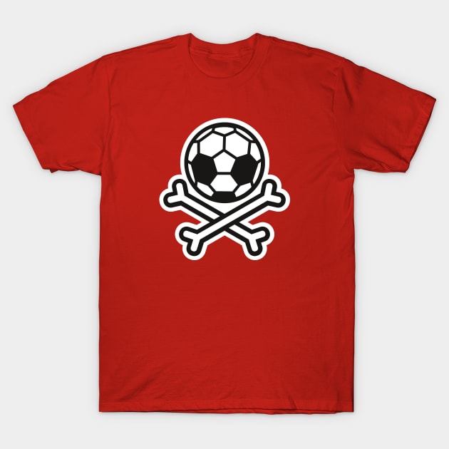 Soccer skull hooligan T-Shirt by LaundryFactory